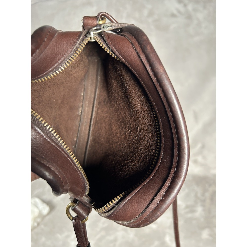Vintage COACH Legacy Abbie Purse Handbag Brown Leather Crossbody Strap #9017 USA - Picture 12 of 13